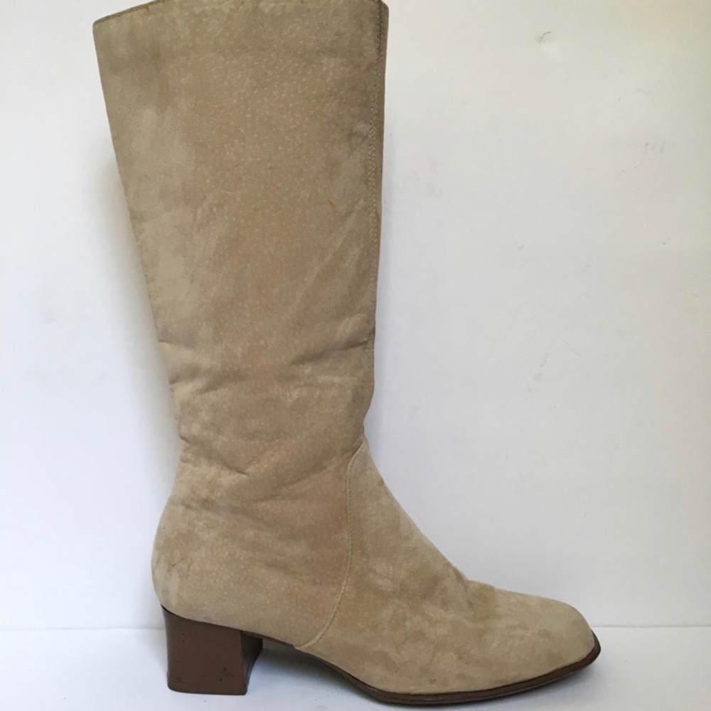 White Stag Boots, Mid-Calf, Beige, Size 7.5